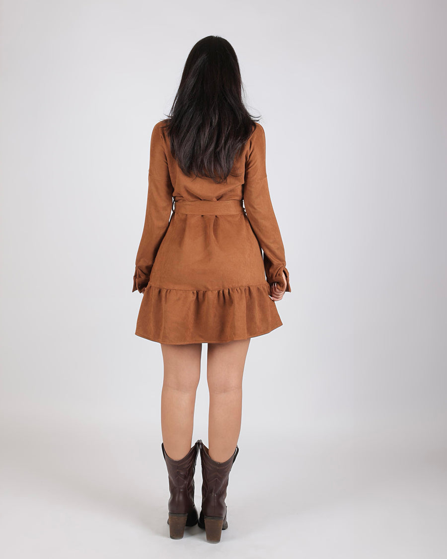 Sandstone Suede Dress