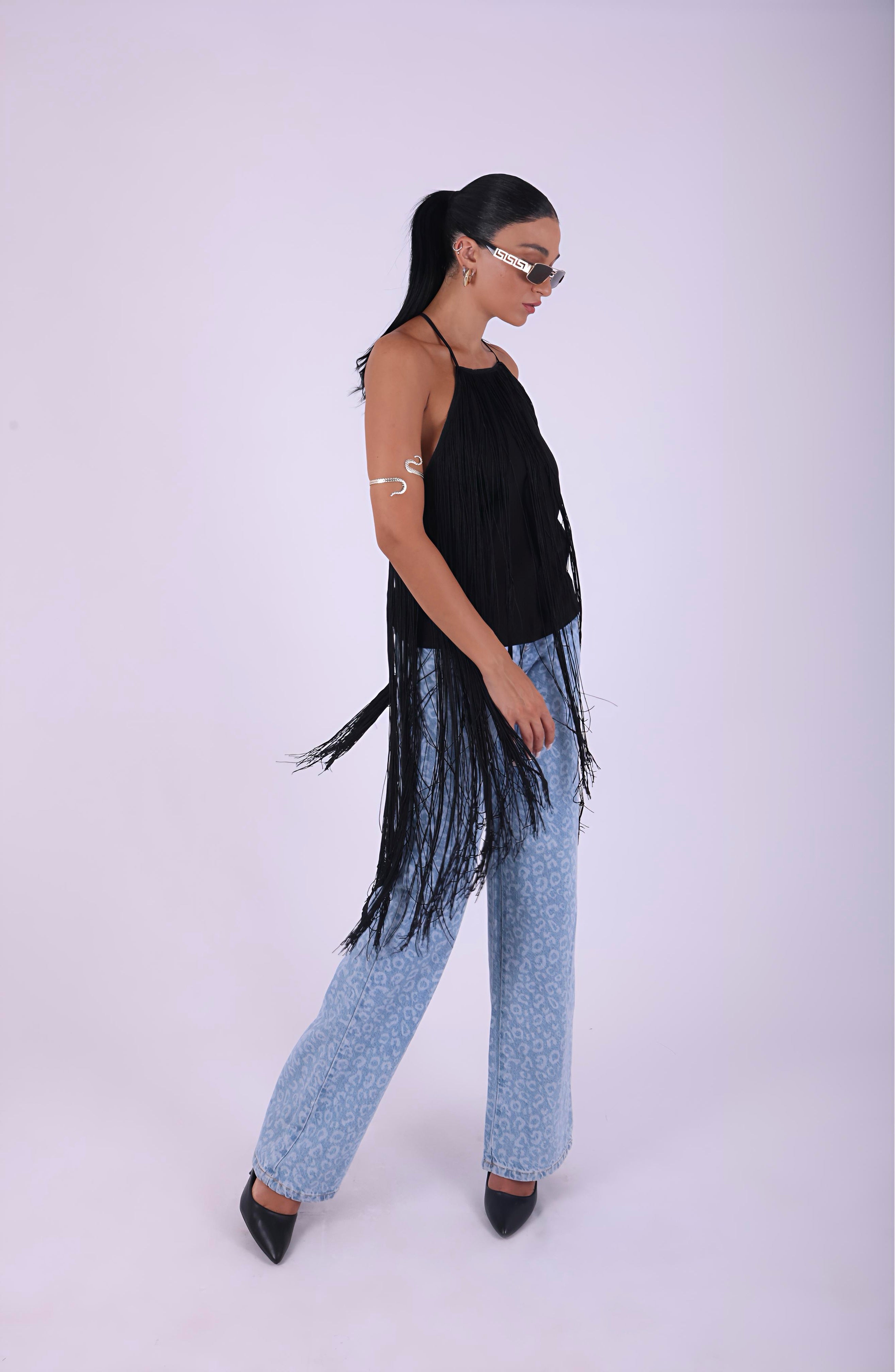 Amorette Fringe Top