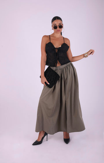 Phoebe Olive Skirt
