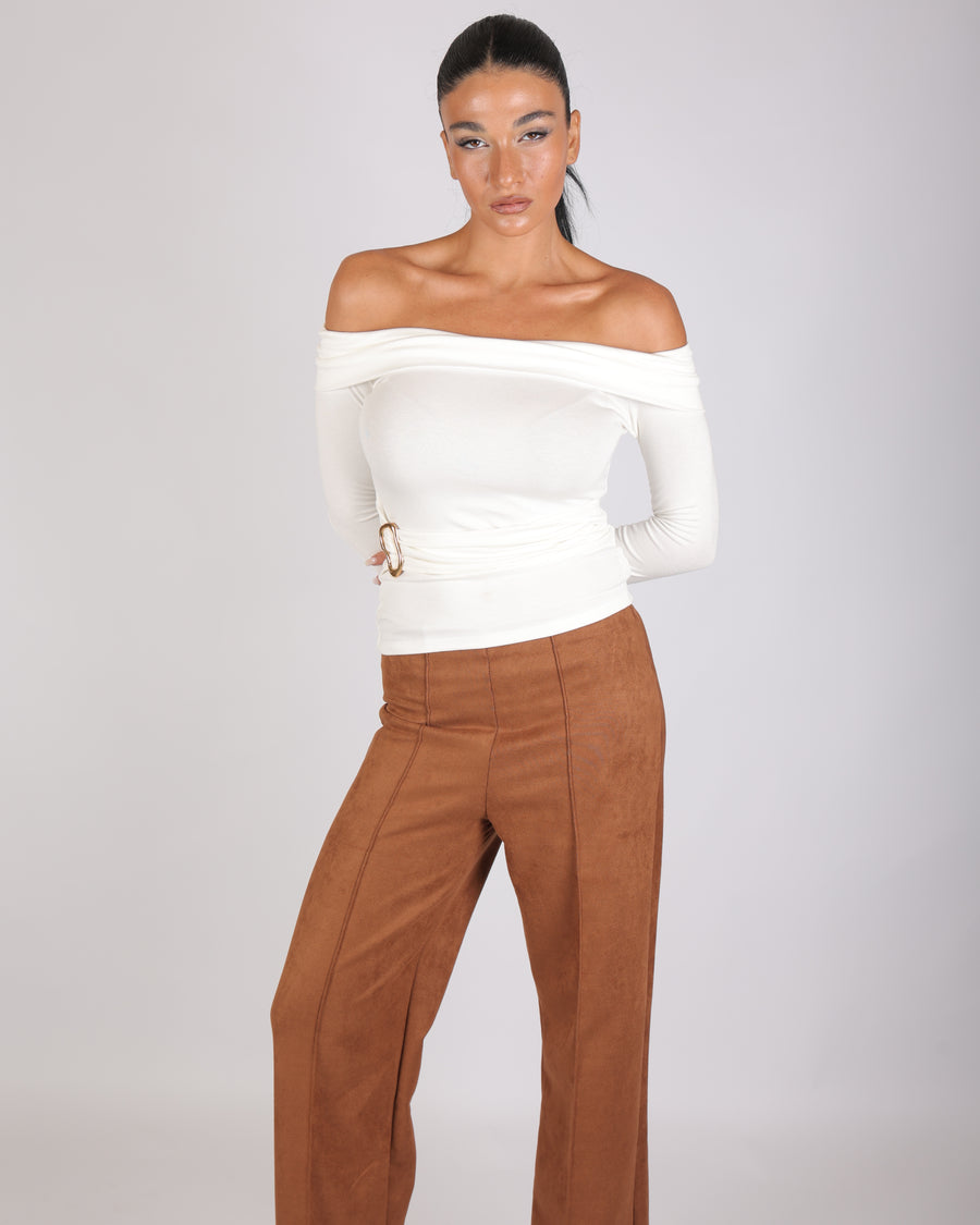 Hazelnut Suede Pants