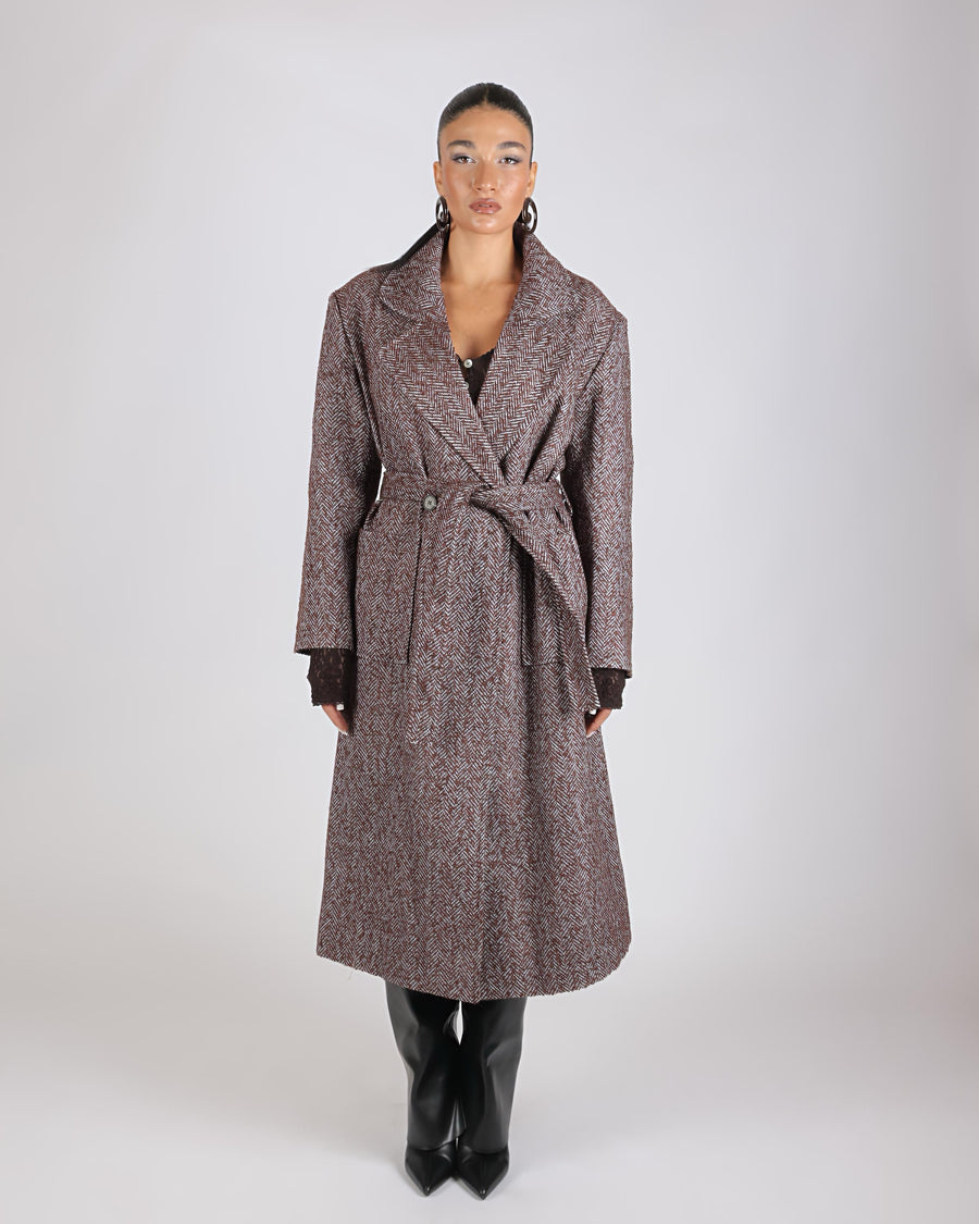 The Ashford Coat In Brown
